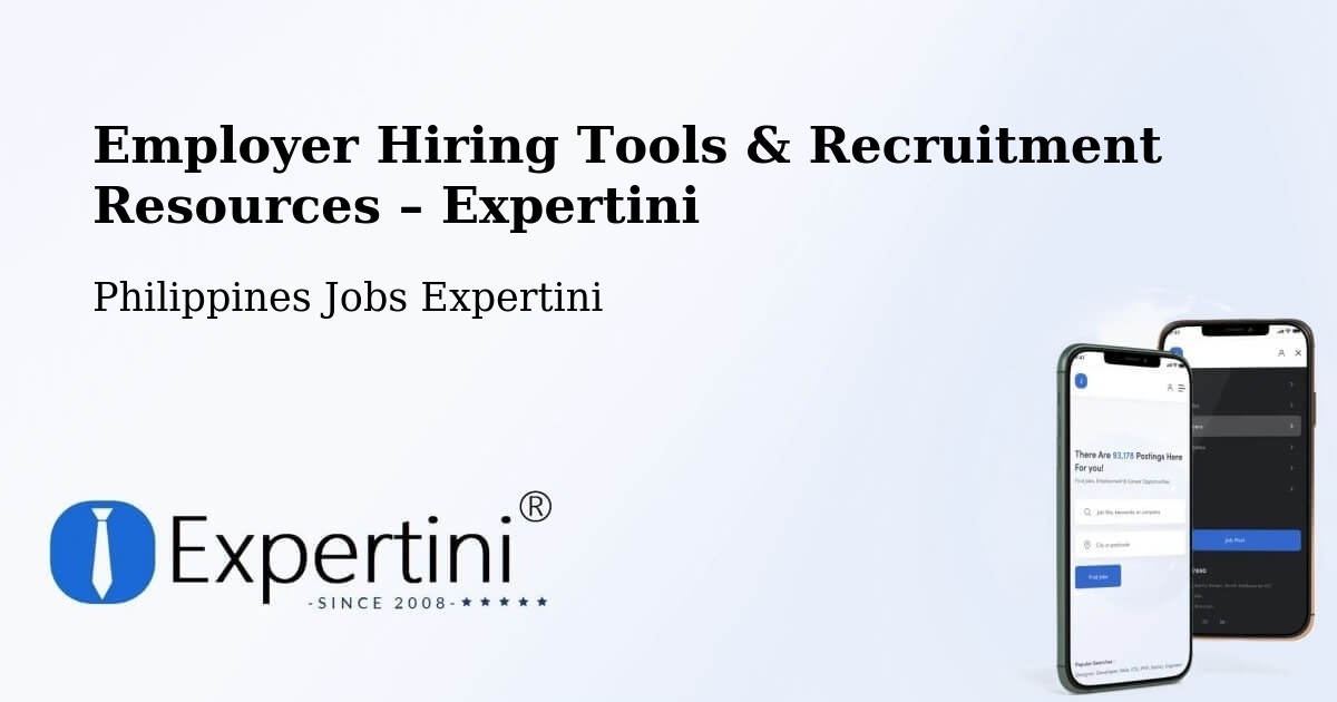 Employer Hiring Tools & Recruitment Resources – Leyte - Leyte, Philippines Jobs Expertini