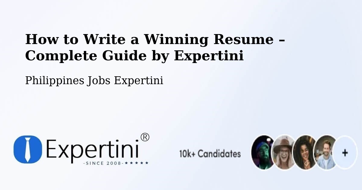 Resume Writing Guide for Job Seekers – Leyte - Leyte, Philippines Jobs Expertini